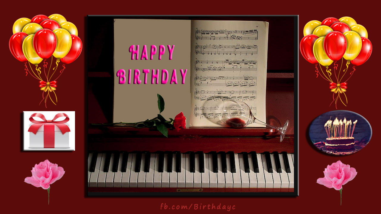 Someone who loves the music, birthday greeting card
