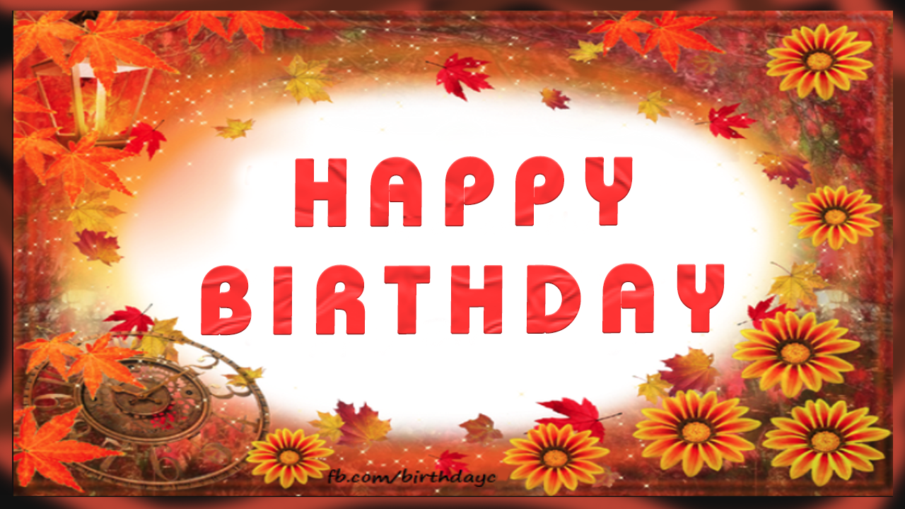 Floral meaningful message of birthday greetings card