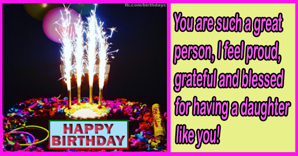 Happy Birthday, My Sweet Daughter!
