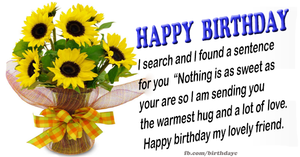 Friend’s birthday wish card