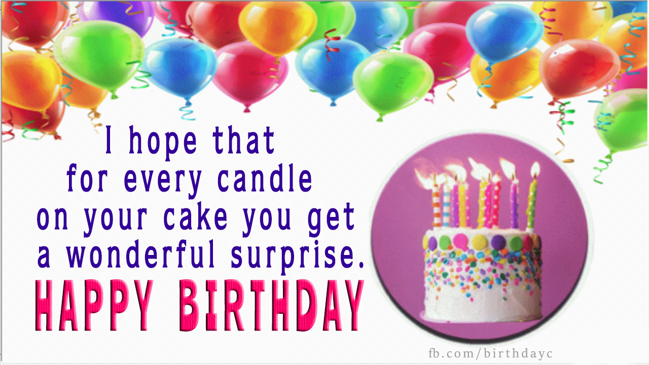 Birthday greeting messages and wishes