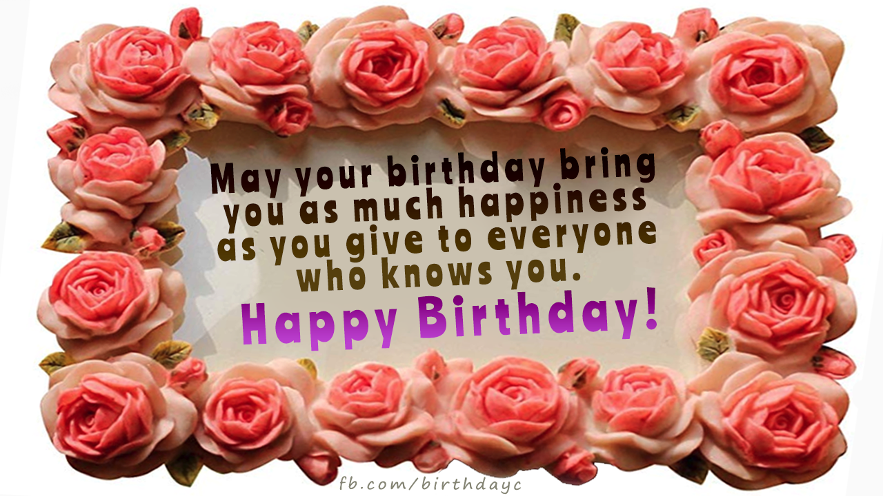 Happy Birthday wishes card