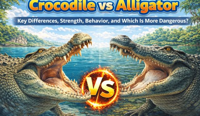 Crocodile vs Alligator: Key Differences, Strength, Behavior, and Which Is More Dangerous?