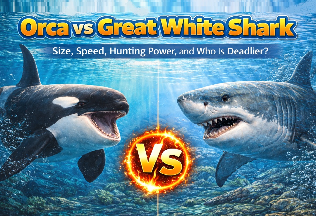 Orca vs Great White Shark