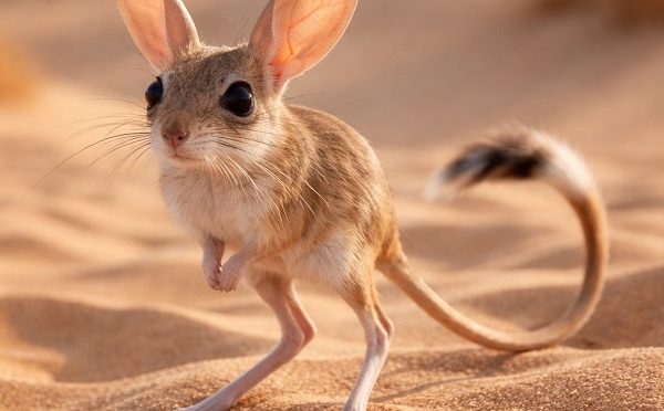 Jerboa in its natural habitat