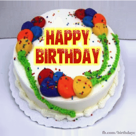 Happy birthday cake gif images