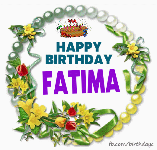 Happy Birthday fatima