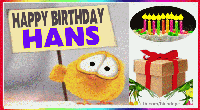 Happy Birthday Hans