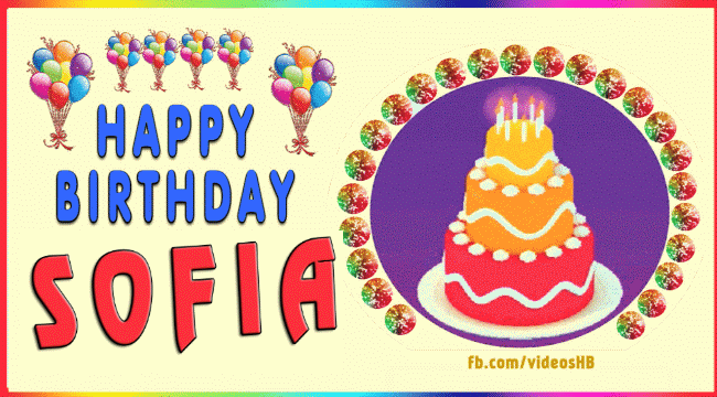 Happy Birthday Sofia