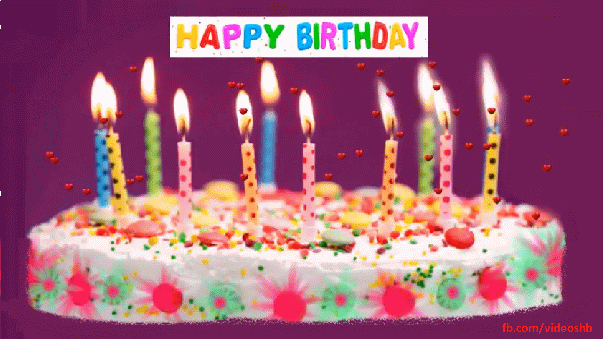 Happy Birthday, cake candles