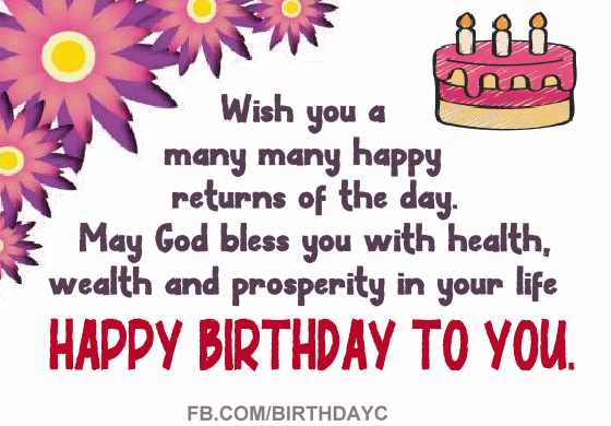 Wish you a many many happy returns