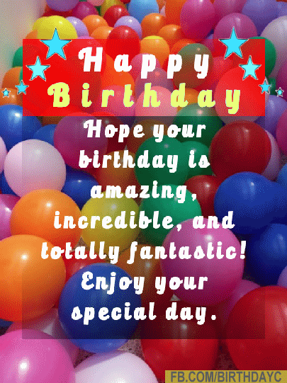 Colorful balloons birthday cards