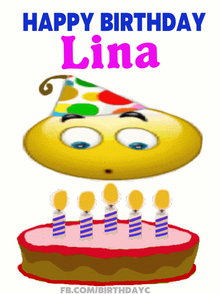 Happy Birthday Lina gif