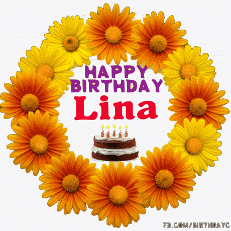Happy Birthday Lina gif