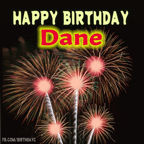 Happy Birthday Dane Gif firework