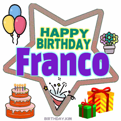 Happy Birthday Franco gif images