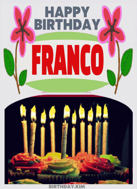 Happy Birthday Franco gif images