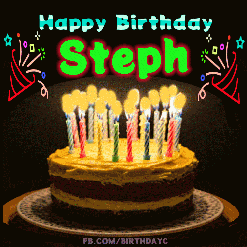 Happy birthday Steph gif