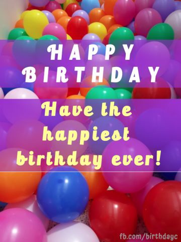 happy birthday wish card