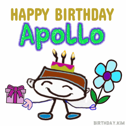 Happy Birthday Apollo animation gif