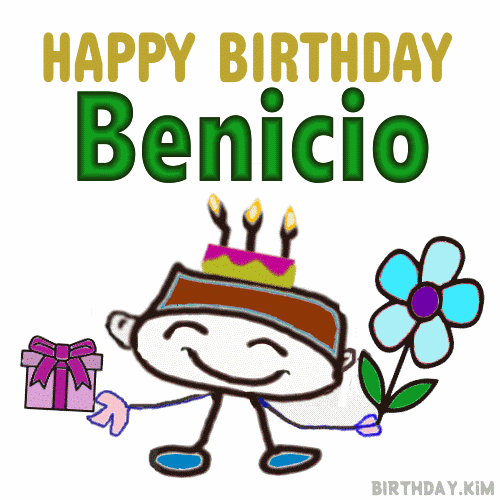 Happy Birthday Benicio gif