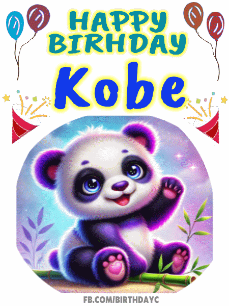 Happy Birthday Kobe gif bear
