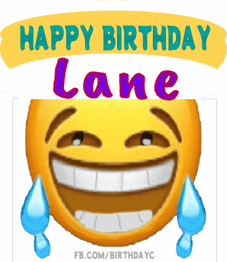 Happy Birthday Lane gif smiley