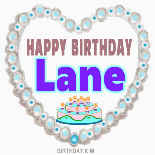 Happy Birthday lane heart gif