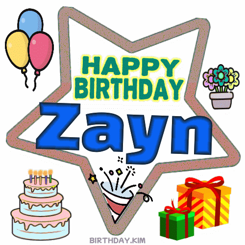 Happy Birthday Zayn gif star
