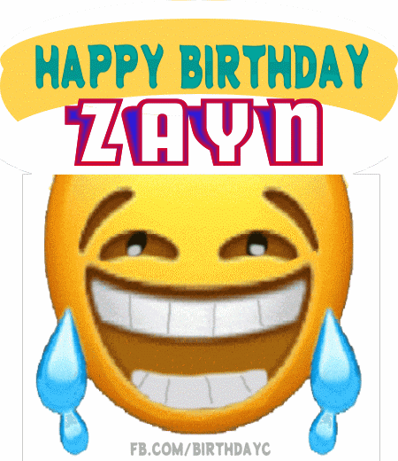 Happy Birthday Zayn gif smiley