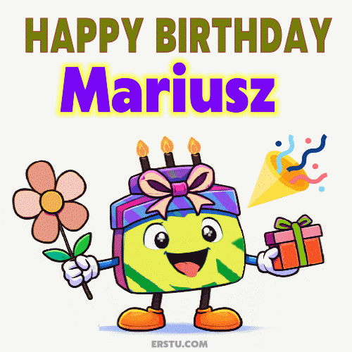 Happy Birthday Mariusz gif