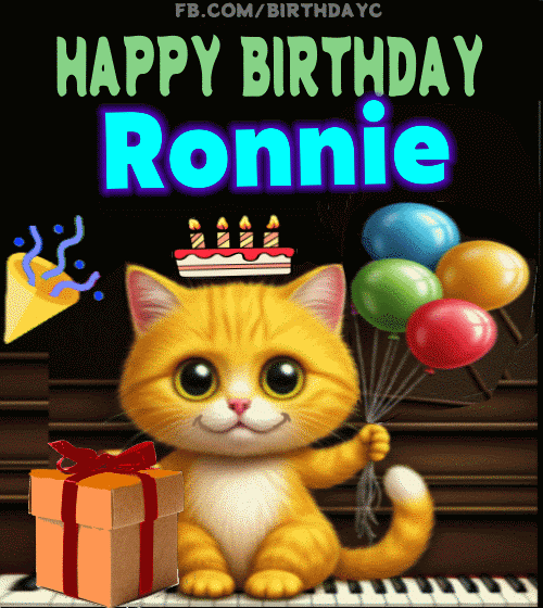 Happy Birthday Ronnie gif