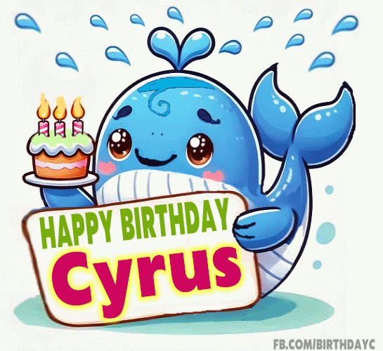 Happy Birthday Cyrus gif