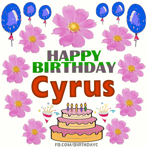 Happy Birthday Cyrus gif