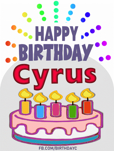 Happy Birthday Cyrus gif