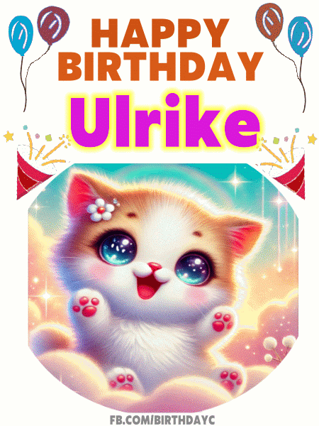 happy birthday Ulrike gif