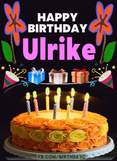happy birthday Ulrike gif