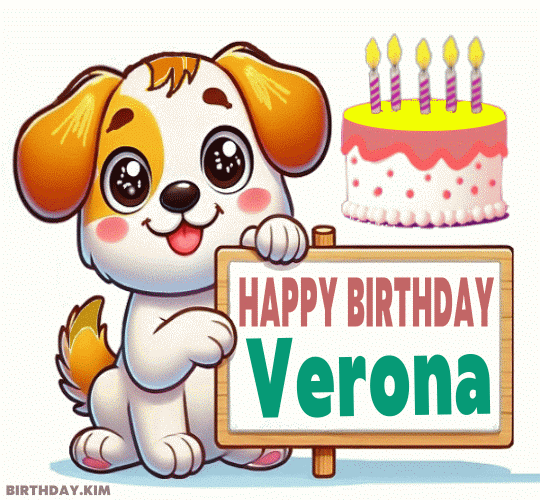 Happy Birthday Verona gif