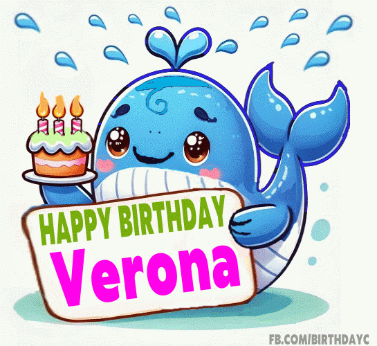 Happy Birthday Verona gif