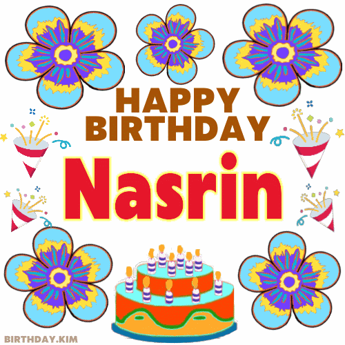 happy birthday Nasrin gif