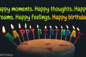 birthday wish card