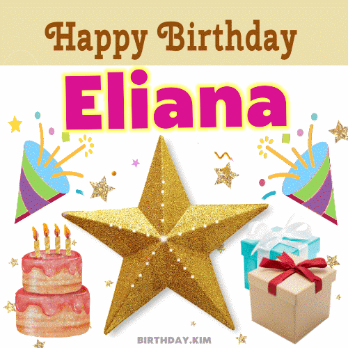 Happy Birthday Eliana gif