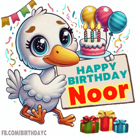 Happy Birthday Noor gif