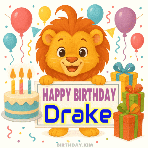 Happy Birthday Drake gif