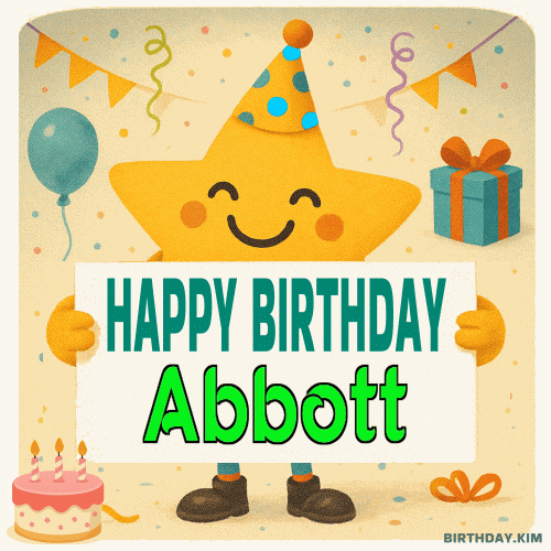 Happy Birthday Abbott GIF