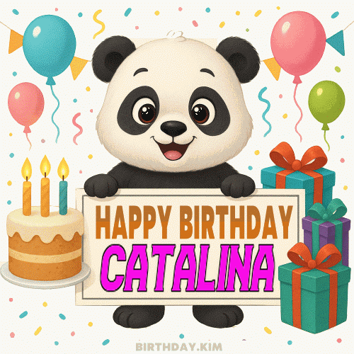 Happy Birthday Catalina GIF