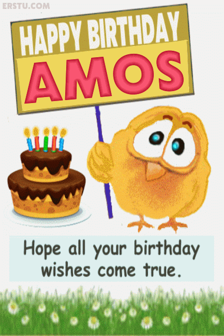 Happy Birthday Amos Gif