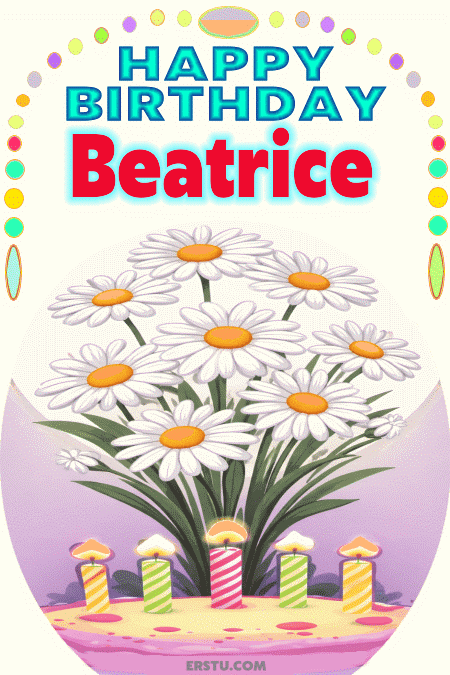 happy birthday Beatrice gif