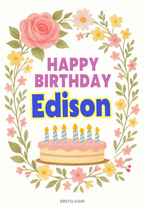 happy birthday Edison gif