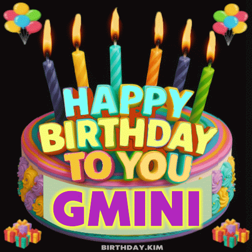 Happy Birthday Gmini gif